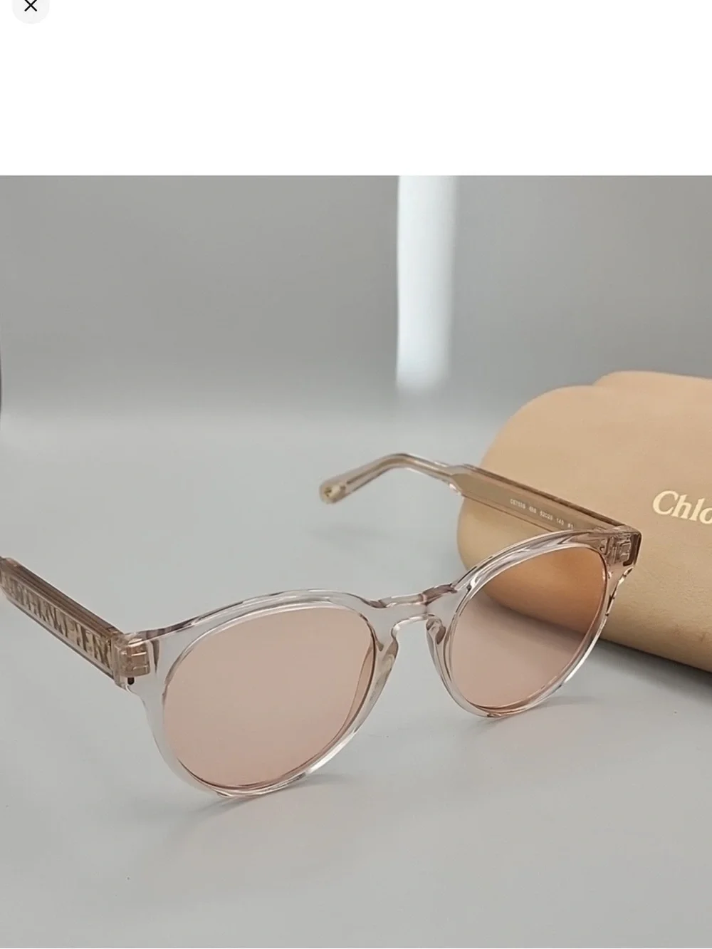 Chloe | CE753S Champagne Round Sunglasses